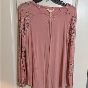 Matilda Jane Dusty Rose Floral Long Sleeve Tee